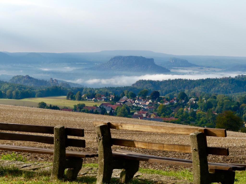 Ferienwohnung Schlesinger Hohnstein Bagian luar foto
