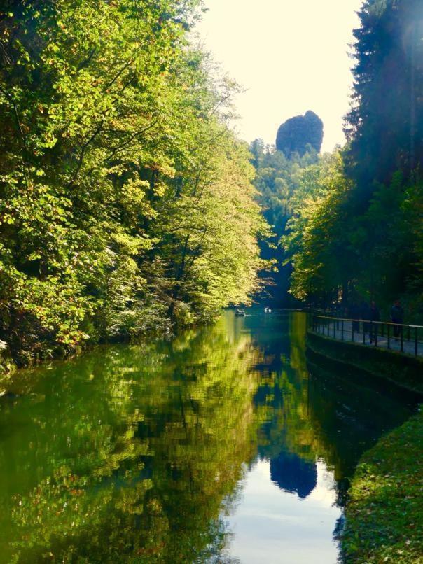 Ferienwohnung Schlesinger Hohnstein Bagian luar foto